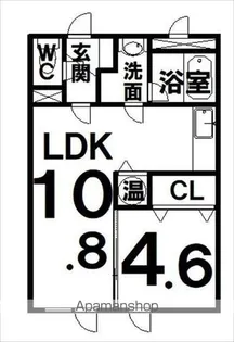 LAPEL241B【207号室】の間取り