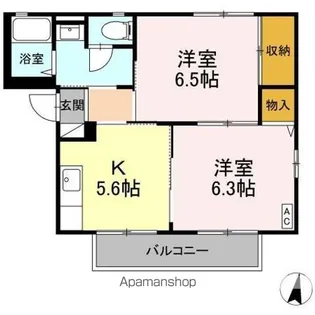 ファイン フォレスタ A【2階】の間取り