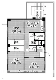 ビレッジハウス津1号棟【102号室】の間取り