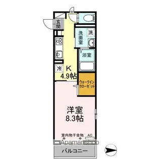 Dーメゾン A棟【2階】の間取り