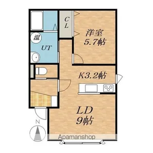 サンシティハイツ【2階】の間取り