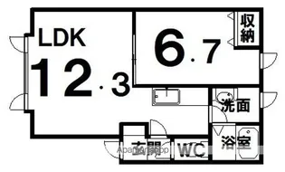 セイントハイムS【A号室】の間取り