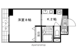 ジュネス二条【3階】の間取り