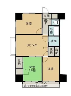ロイヤルコーポ茂木【501号室】の間取り