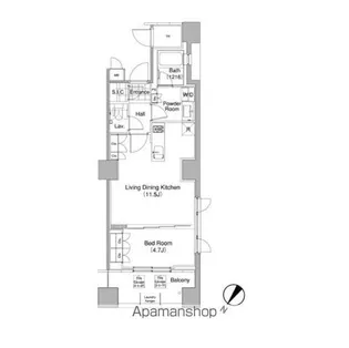コンフォリア東池袋WEST【8階】の間取り
