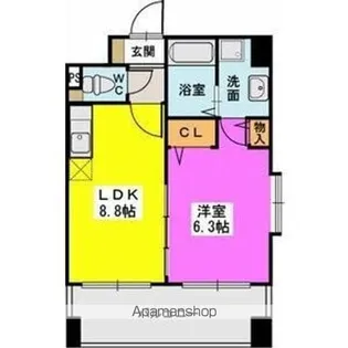 ラヴィヌーヴォ【2階】の間取り