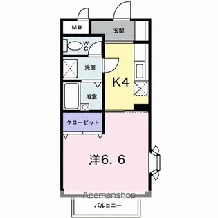 カーザ・モラエス【1階】の間取り