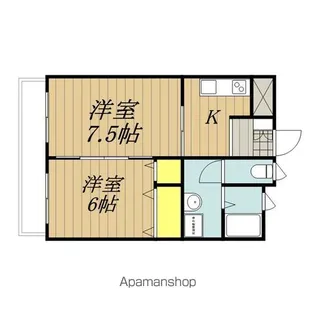 イーウィング【2号室】の間取り