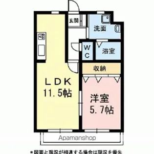 FELICE GATTO YOKOSUKA【1階】の間取り