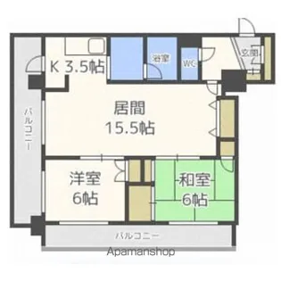 三和マンション(サンワマンション)【4階】の間取り