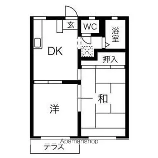 トゥ・レ・ドゥ【1階】の間取り