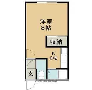 1DKの間取り画像