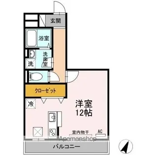 クリーン・アレテー【1階】の間取り