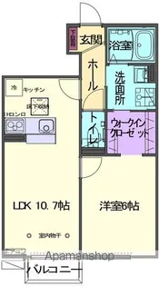 SKY BLUE本館A【1階】の間取り