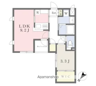 アイディール博多【402号室】の間取り