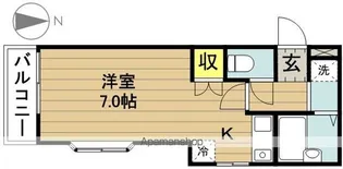 エザンス戸田【101号室】の間取り