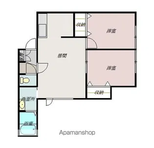 メリット東光【201号室】の間取り
