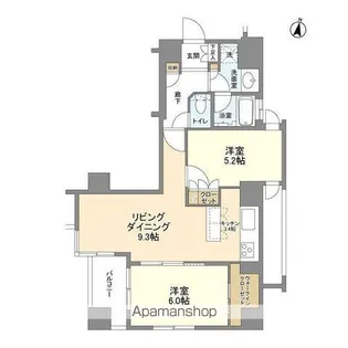 ベラスウィータ原宿【2階】の間取り