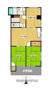 ドルフィン春日【1階】の間取り