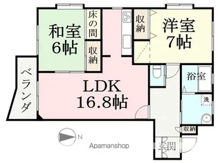 ベルデ大宮【403号室】の間取り
