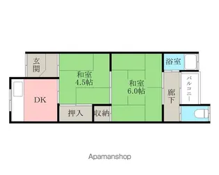 泉ハウス【25号室】の間取り