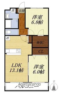 ハミングバード【3階】の間取り