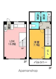 CREST新浜【B-3号室】の間取り