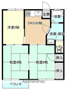 コーポHATTORI【201号室】の間取り