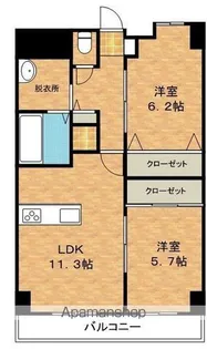 レ・モンデ新潟【3階】の間取り