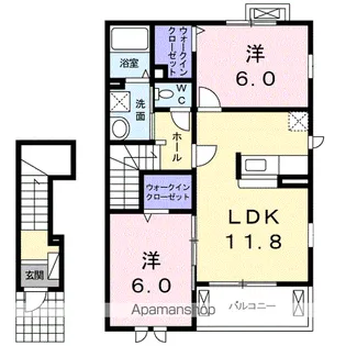 LEISE(ライゼ)【2階】の間取り