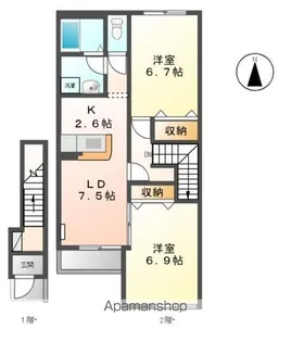 ルーチェ【1階】の間取り
