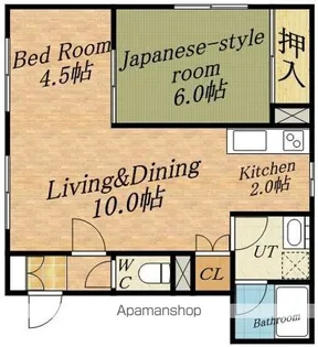 エクセレンス西町【1階】の間取り
