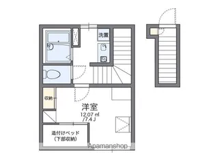 レオパレスEAST【2階】の間取り