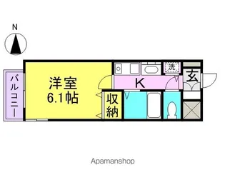プレサンス泉セレグレード【505号室】の間取り
