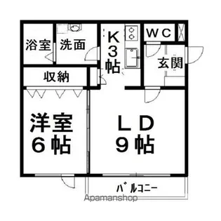 フェリーチェラピュタS(サウス)【3階】の間取り