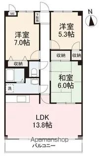 フィネスハーモニーKITA A【1階】の間取り