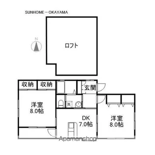 あじさい【2階】の間取り