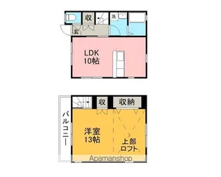 ツーペアー【1階】の間取り
