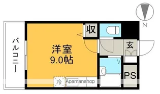 アスターハウス新本町【2階】の間取り