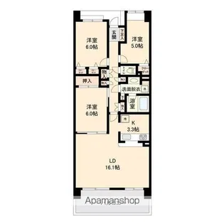 リーベスト西千葉【2階】の間取り