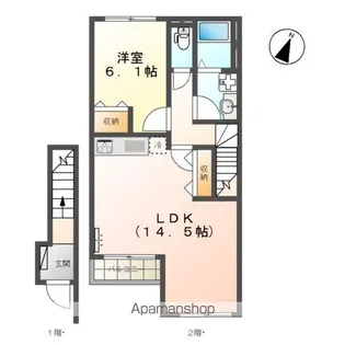 香川県善通寺市稲木町【アパート】の間取り