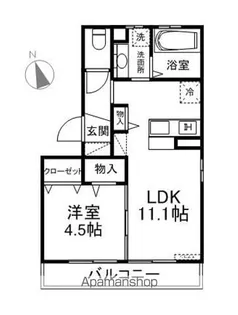 フィエルテ.Y【1階】の間取り