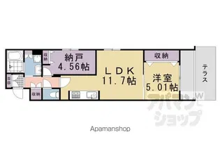 LAVITA三条【102号室】の間取り