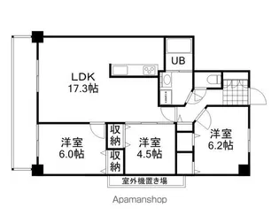 クレール今 WEST【4階】の間取り
