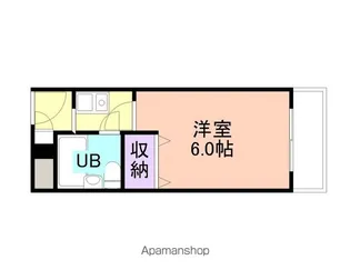 リバティハイツ美園【4階】の間取り