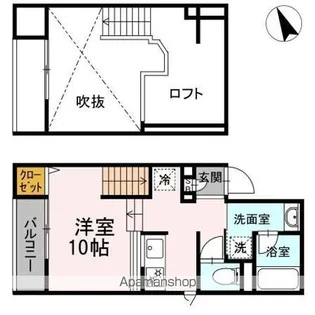 メゾン・ド・ボヌール毛利町【2階】の間取り