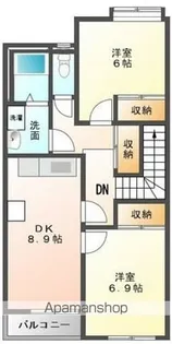 サンタプレイス【2階】の間取り