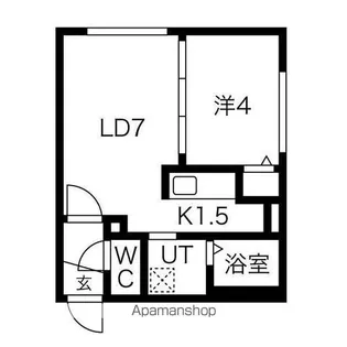 ラフィーネ栄町【4階】の間取り