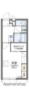 1Kの間取り画像