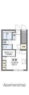 レオパレス下石田【104号室】の間取り